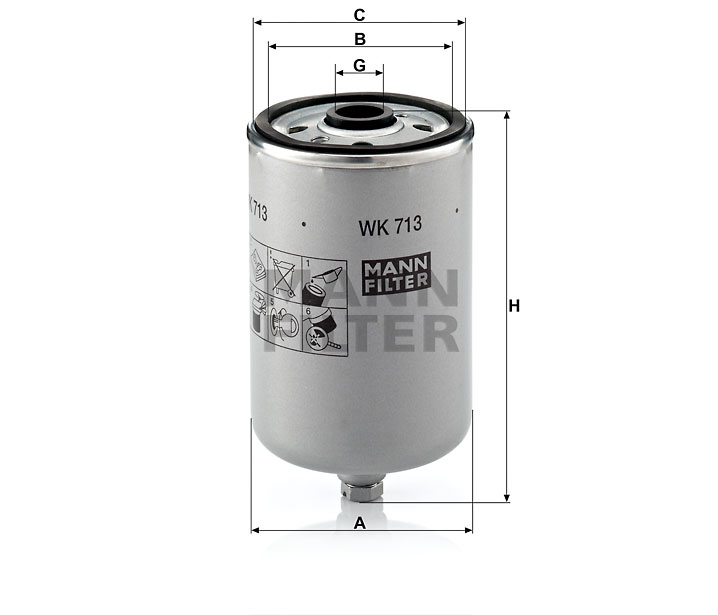 WK 713 fuel filter