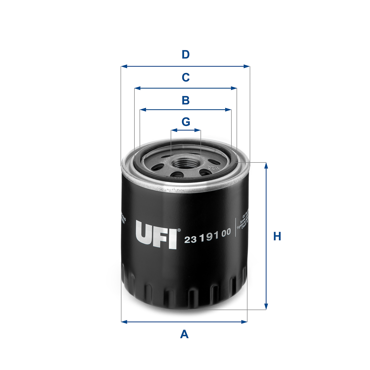 23.191.00 oil filter spin-on