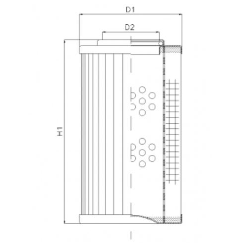 D614G10V hydraulic filter element