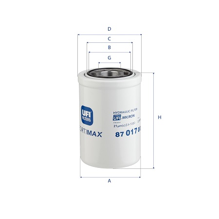 87.017.00 hydraulic filter spin-on