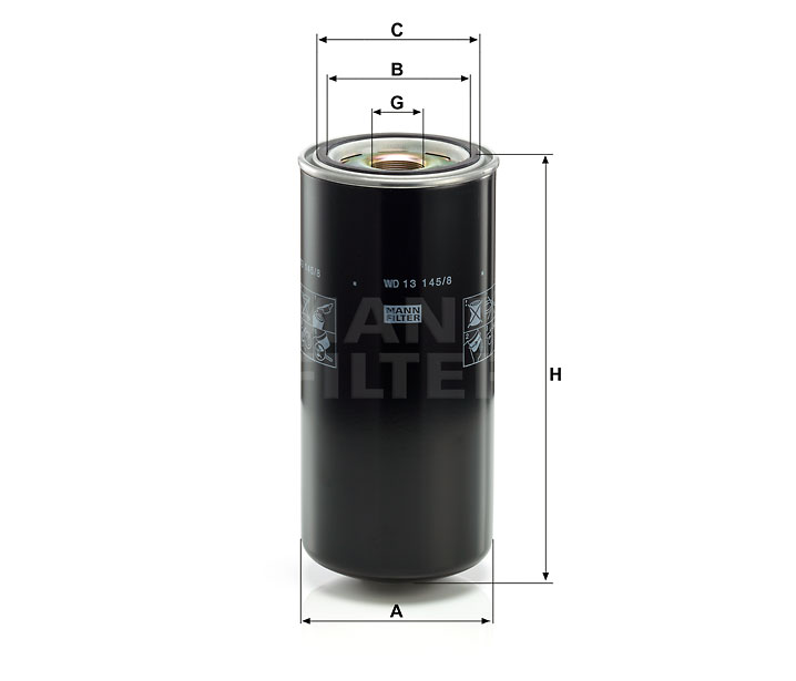 MANN-FILTER WD 13 145/8 Ölfilter SpinOn