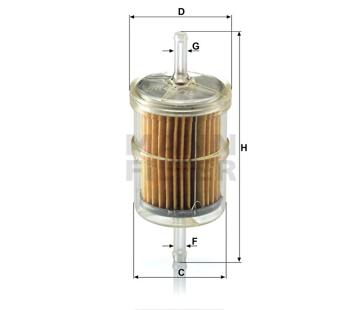 WK 43/12 Kraftstoff-Leitungsfilter (Inline)