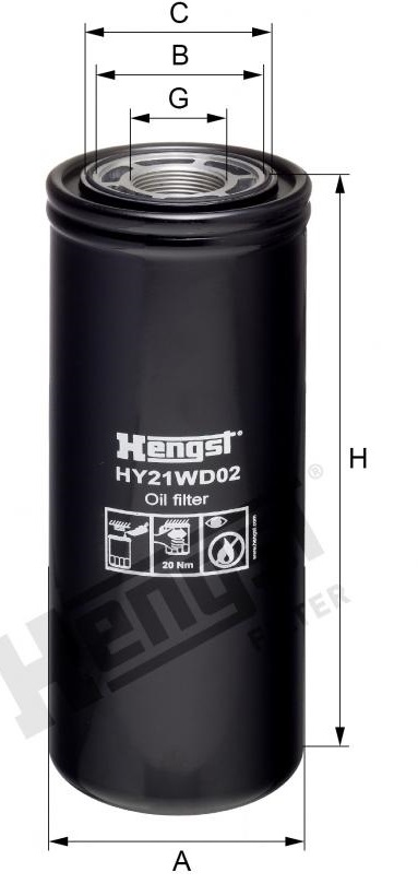 HY21WD02 Ölfilter SpinOn