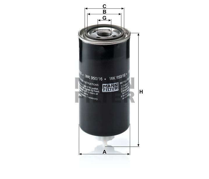 WK 950/16 x fuel filter