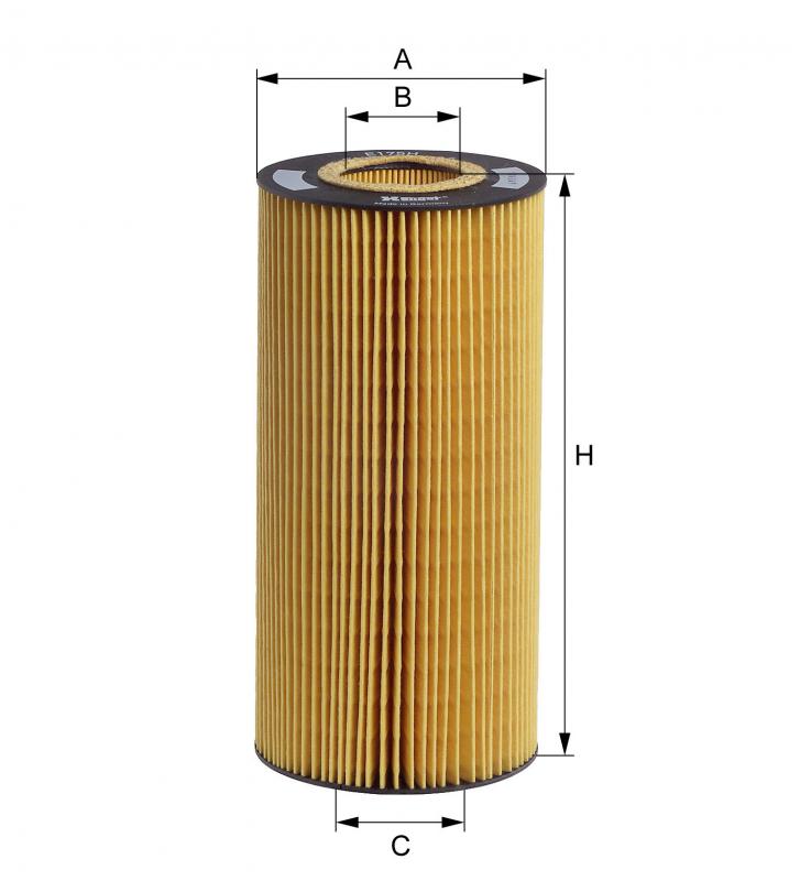 E175HD129 oil filter element (metal-free)