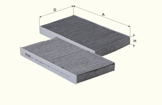 HCK7000 cabin air filter (activated carbon)