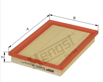 HENGST FILTER E1483L Luftfilterelement