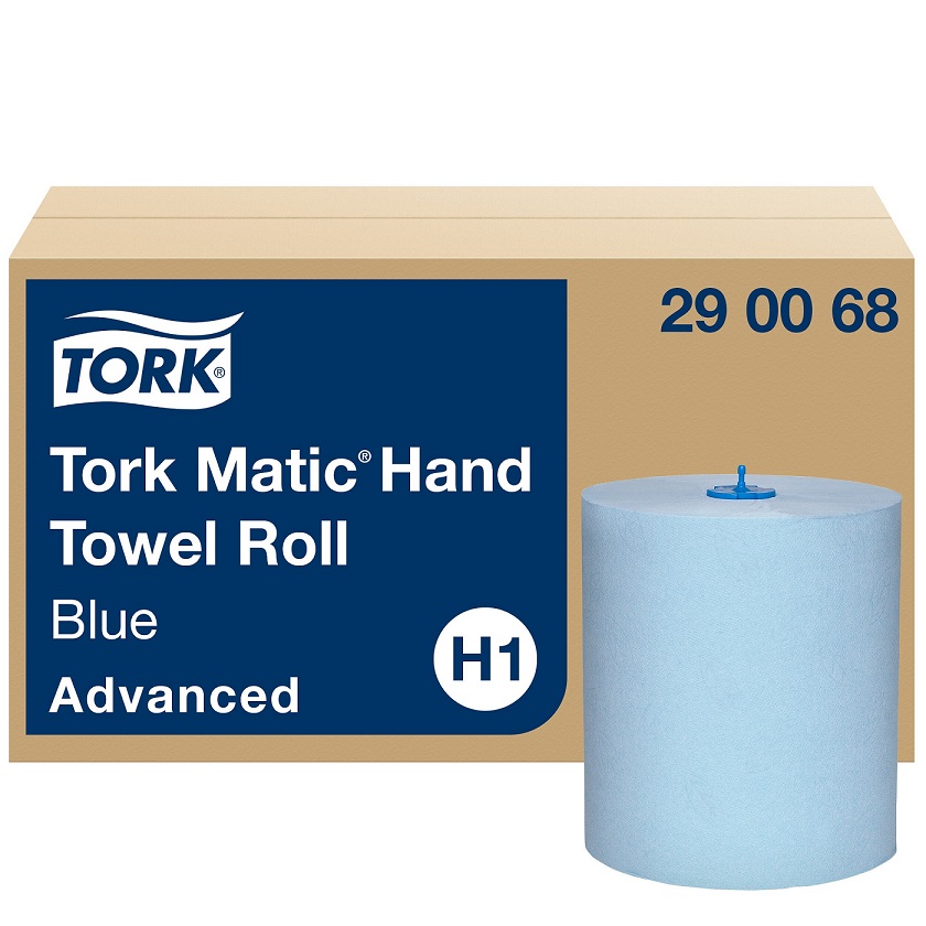 Tork Matic paper towel rolls blue H1