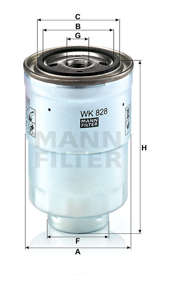 WK 828 x fuel filter