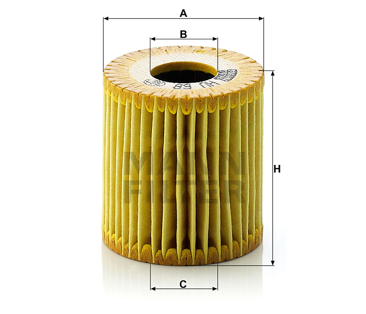 HU 68 x Ölfilterelement, metallfrei