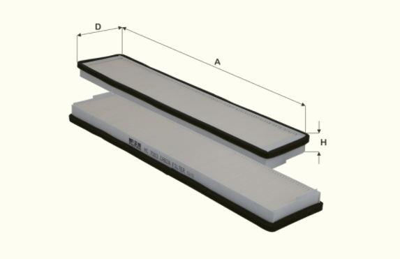 HC7003 cabin air filter element