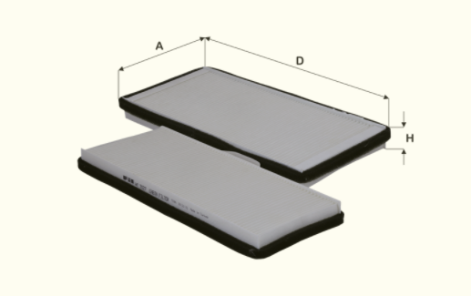 HC7027 cabin air filter element