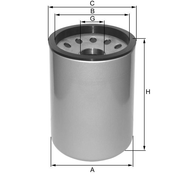 ZP3561MG oil filter (spin-on)