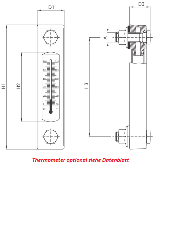 FL3TM12 fluid level gauge