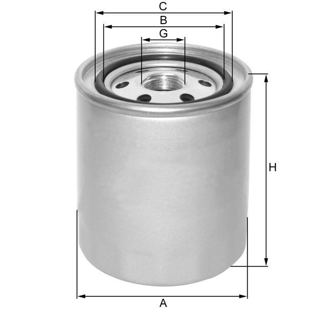 ZP3001AF fuel filter spin-on