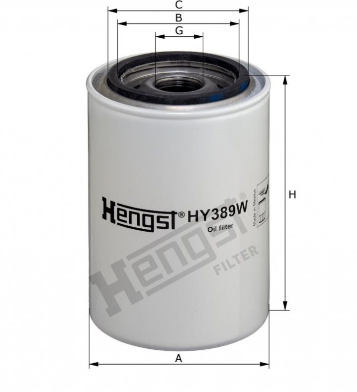 HY389W oil filter element