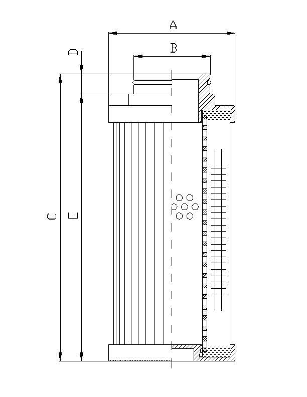 D771G10B Filter element for pressure filter