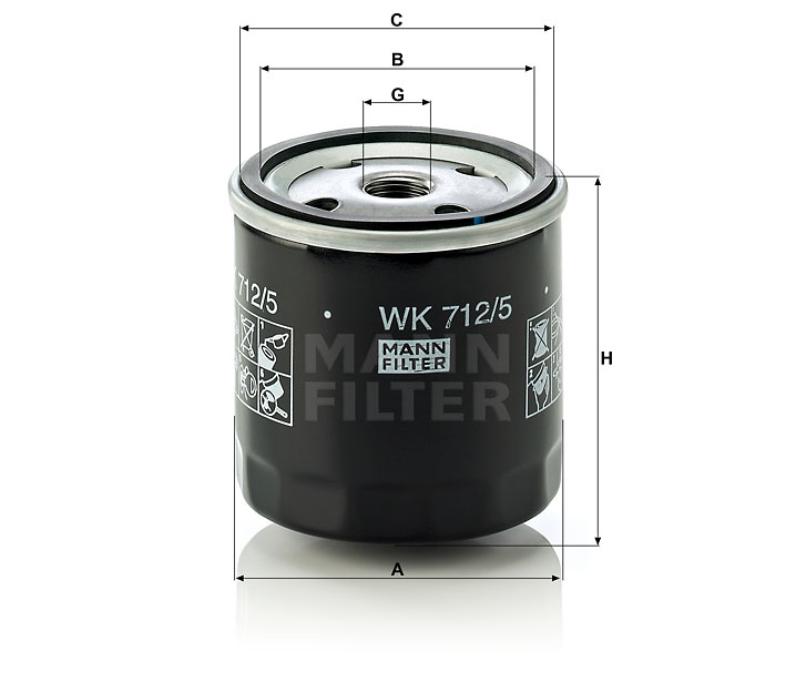 WK 712/5 Kraftstoffwechselfilter