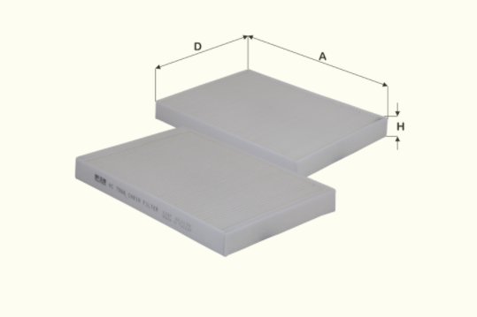 HC7009 cabin air filter element