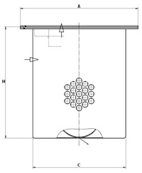 LE 22 003 x air/oil separator element (incl. gasket)