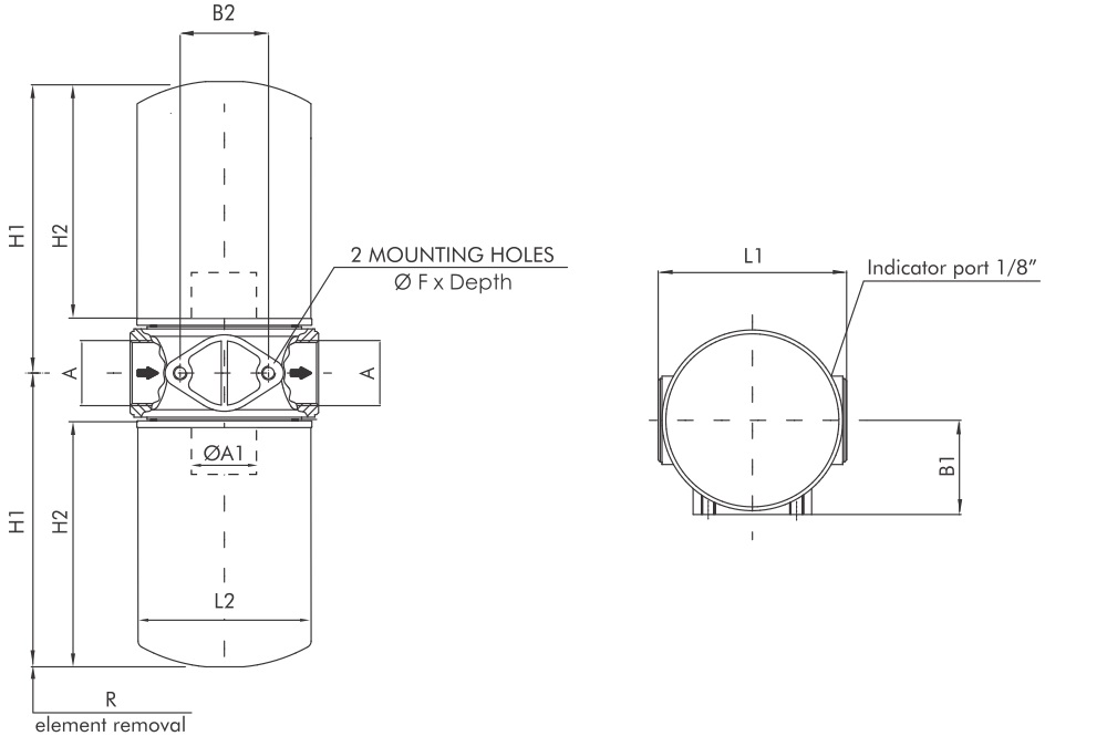 FA130000BB7S00 Inline spin-on filter