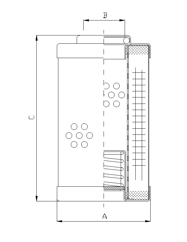 R612C10 Hydraulikfilterelement (Rücklauffilter)