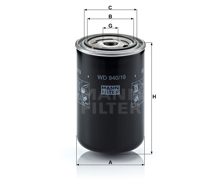 WD 940/19 oil filter (spin-on)