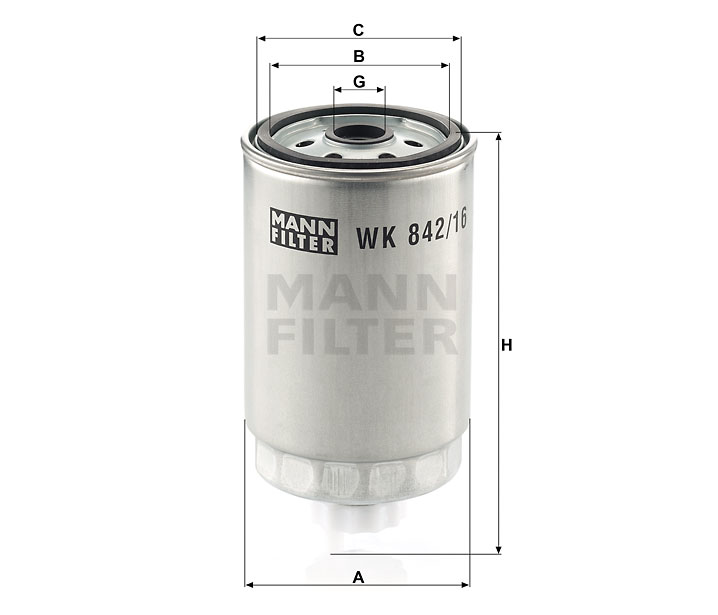 WK 842/16 fuel filter