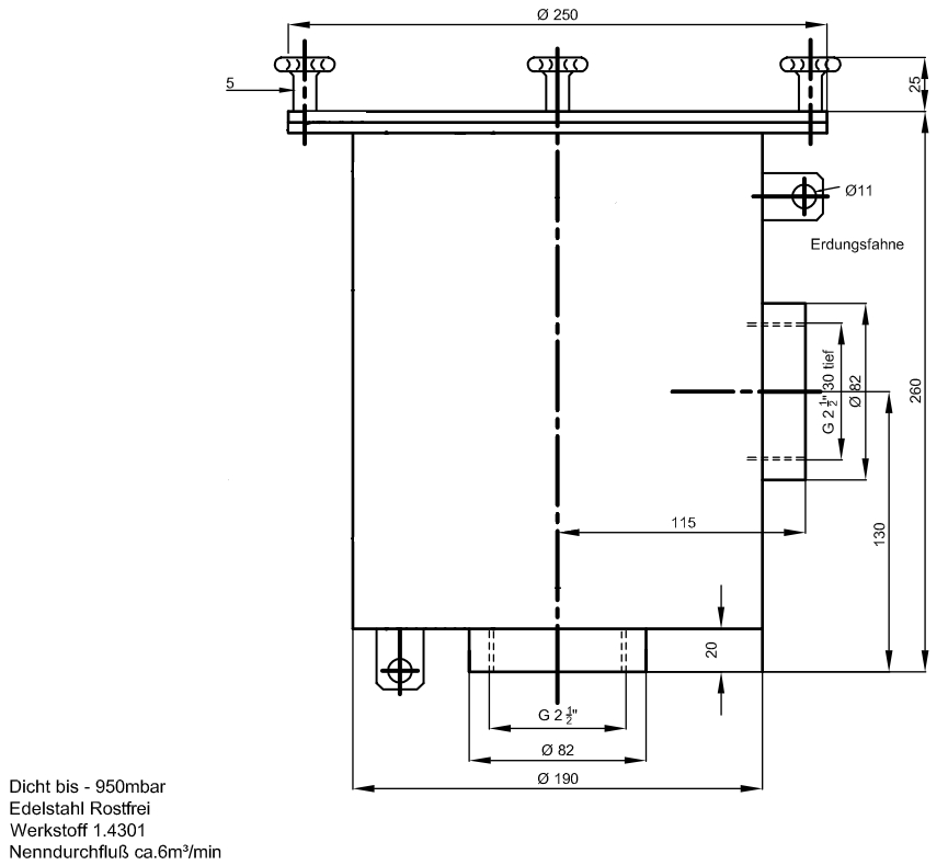 EIT-234-5011 Luftfilter (Vakuumfilter G 2 1/2" VA)