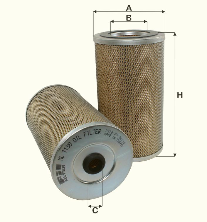 ML1138 hydraulic filter element