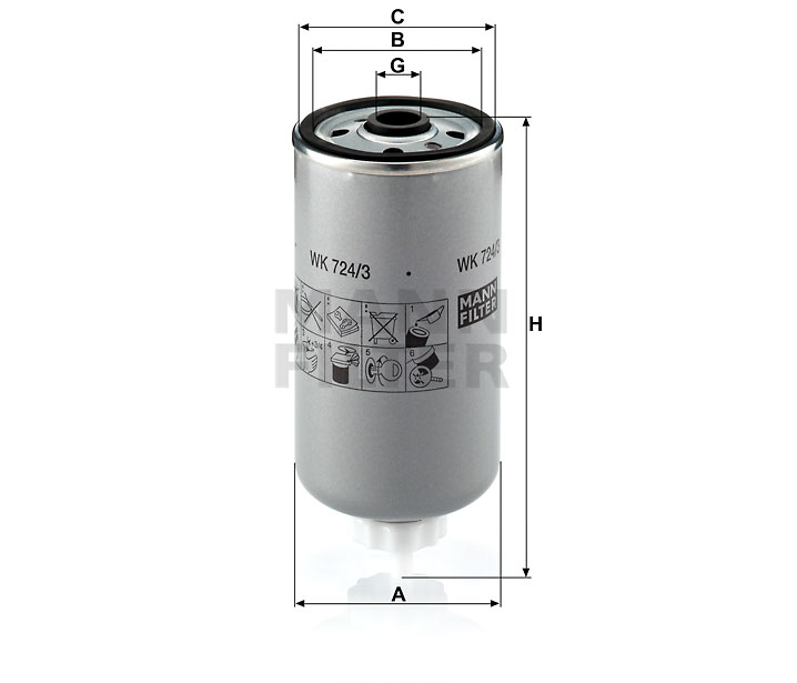 WK 724/3 fuel filter