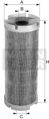 H 15 190/25 Flüssigkeitsfilterelement (metallfrei)