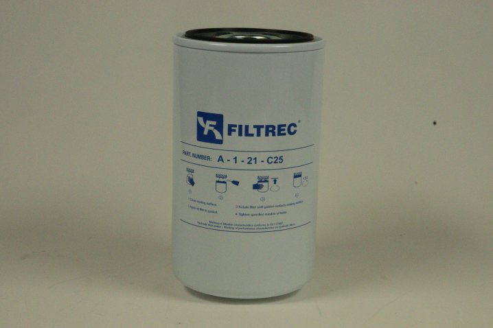A121C25 oil filter (spin-on)