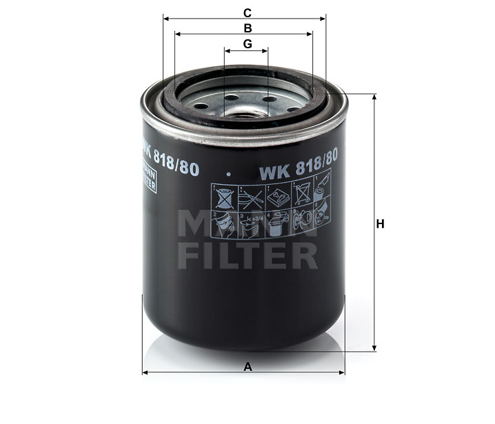 WK 818/80 fuel filter