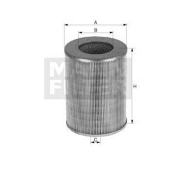 C 15 124/3 Luftfilterelement 1 µm f. Hochtemperatur