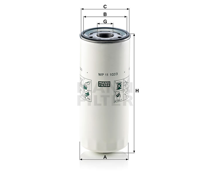 WP 11 102/3 Ölfilter SpinOn