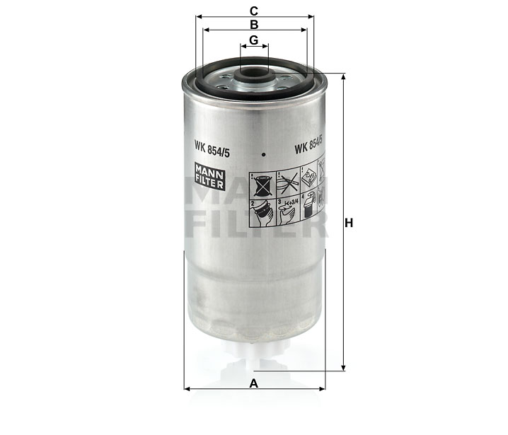 WK 854/5 fuel filter