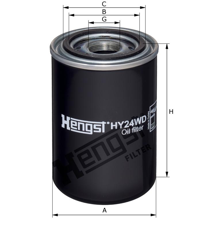 HY24WD hydraulic filter spin-on