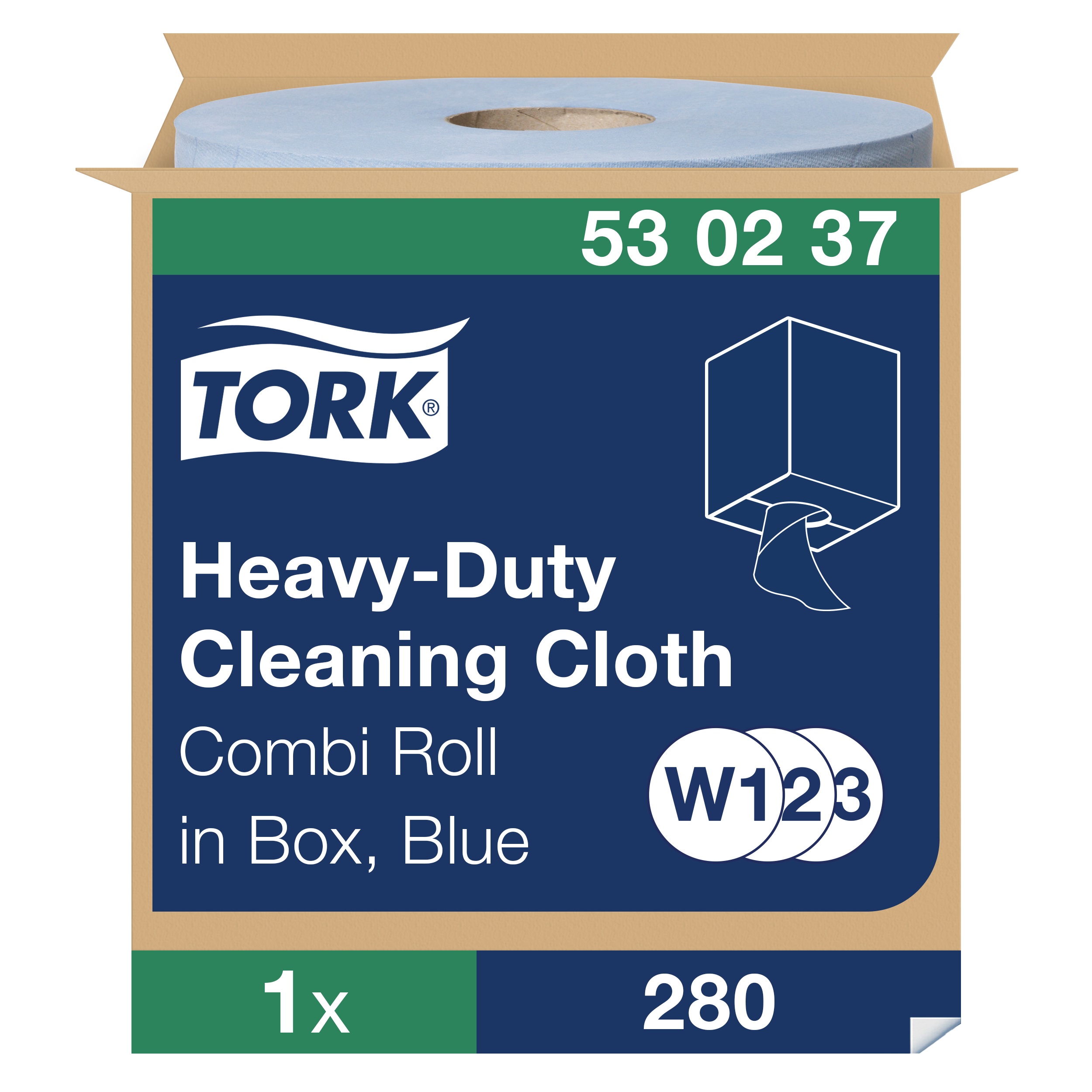 Tork Extrastarke Reinigungstücher blau W1/2/3