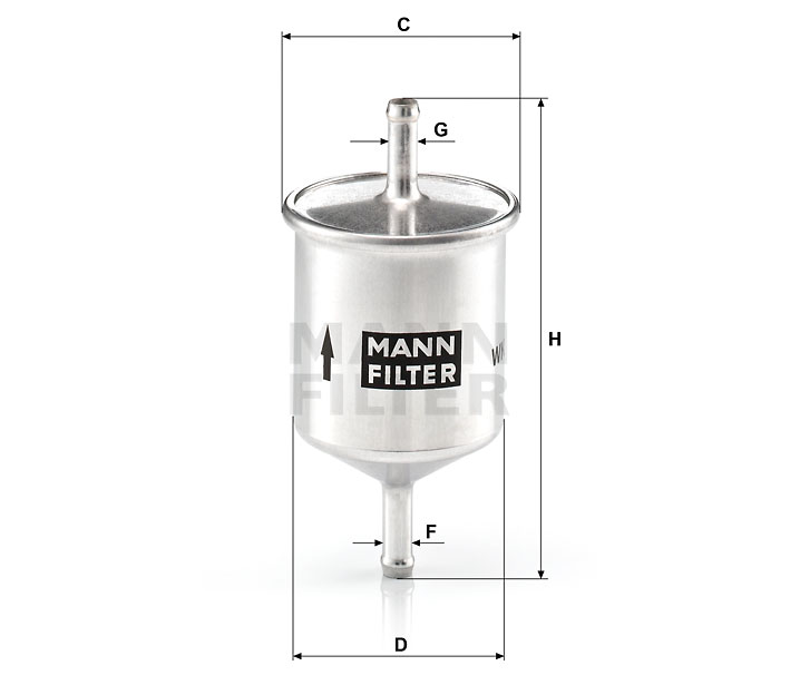 WK 66 fuel filter in-line