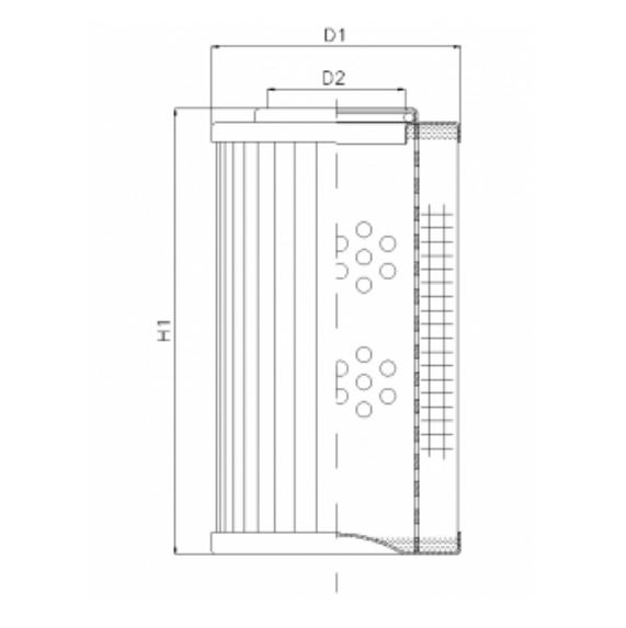 D110G10A Hydraulikfilterelement (Druckfilter)