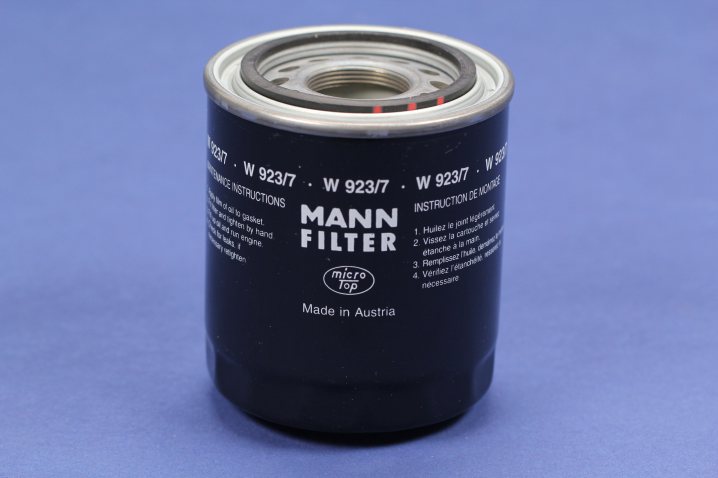 W 923/7 oil filter (spin-on)