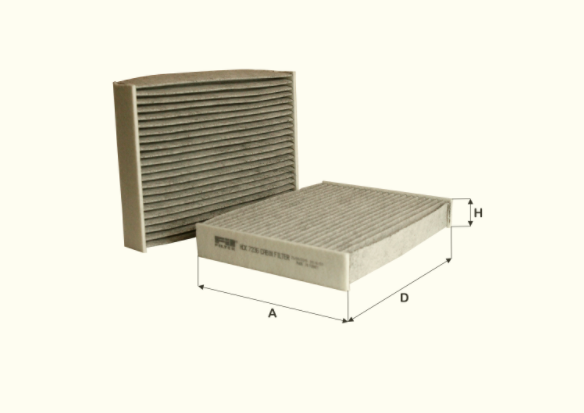 HCK7236 cabin air filter (activated carbon)