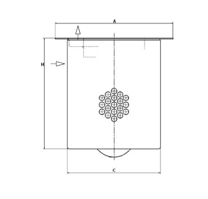 LE 63 002 x air/oil separator element (incl. gasket)