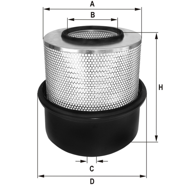 HP977 air filter element (secondary)