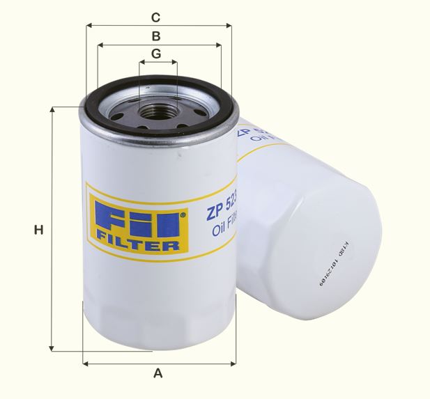 ZP523 oil filter spin-on