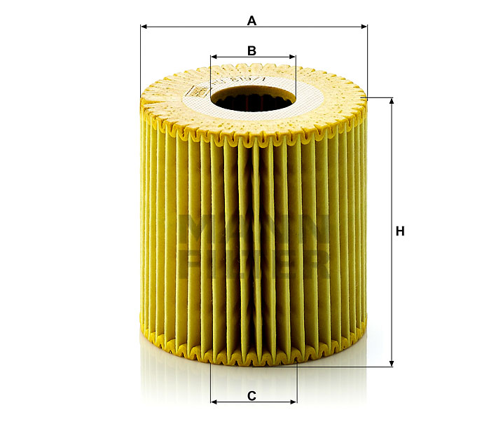 HU 819/1 x oil filter element (metal-free)