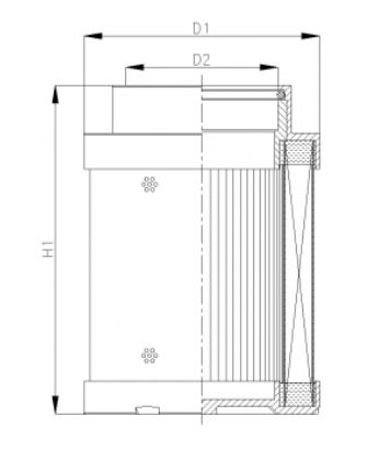 C341G03V hydraulic element coreless