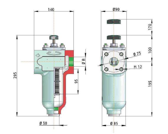 25.001.00005 plate gap-type filter insert