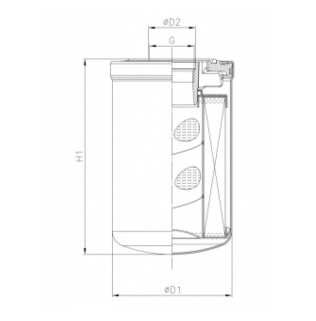 A522G03V0/AB2 hydraulik filter spin-on (HyCLEAN)
